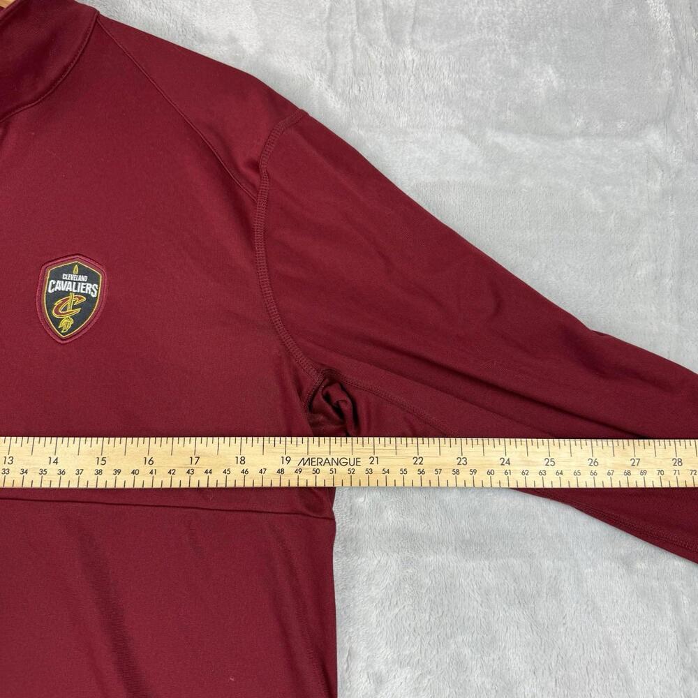 Nike NBA Cleveland Cavaliers Quarter Zip Shirt Dri-Fit Men M Thumb Hole Training - Picture 4 of 9
